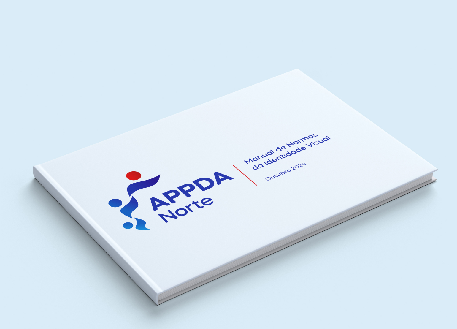 Cover of the APPDA Norte Brand Manual, featuring the organization's logo.